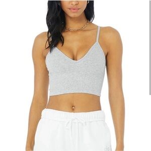 All Yoga Delight Light Bralette in Heather Gray